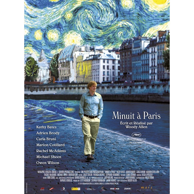 Film Minuit à Paris Affiche neuve originale Format 40x60cm