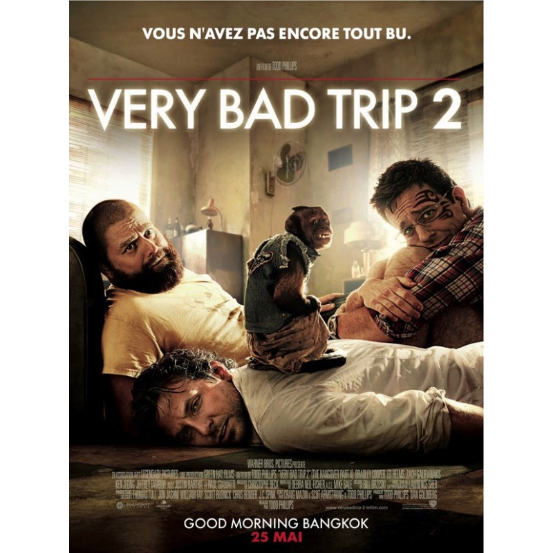 Very Bad Trip 2 Vostfr Film Very bad trip 2 - Affiche neuve & originale - Format 40x60cm